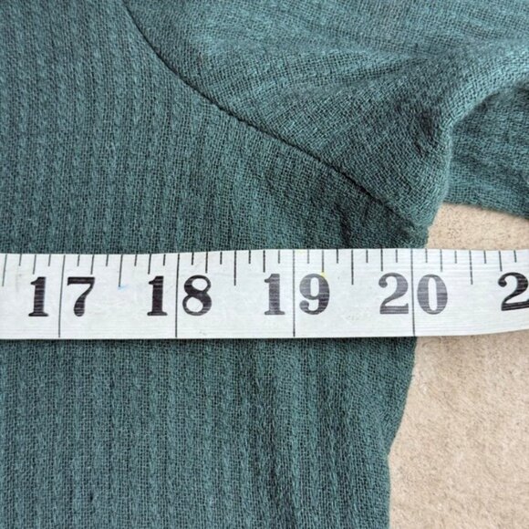 Gudrun Sjoden Organic Cotton Button Front Tunic Dress Green Small - Picture 6 of 8